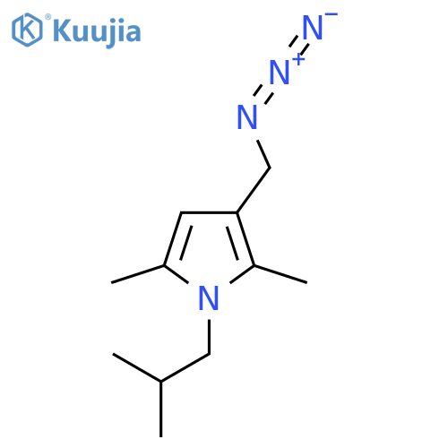 3-(azidomethyl)-2,5-dimethyl-1-(2-methylpropyl)-1H-pyrrole structure
