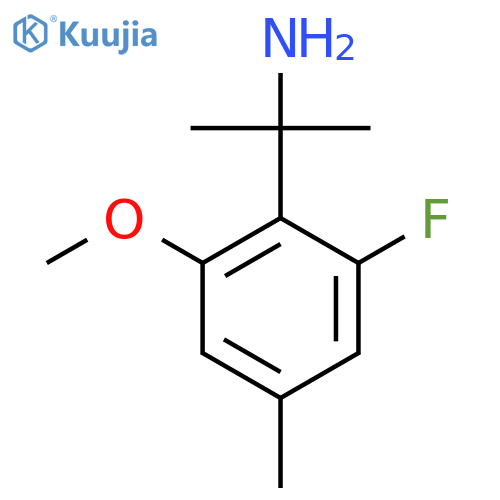 2-(2-fluoro-6-methoxy-4-methylphenyl)propan-2-amine structure