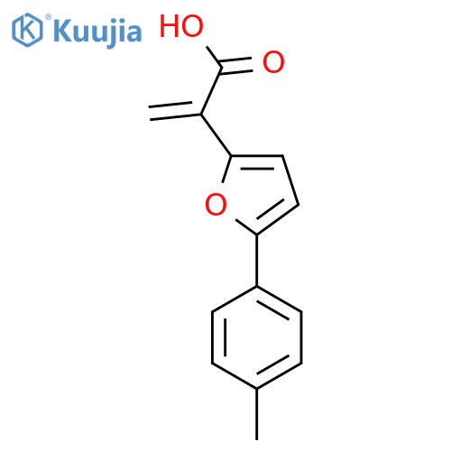 2-5-(4-methylphenyl)furan-2-ylprop-2-enoic acid structure