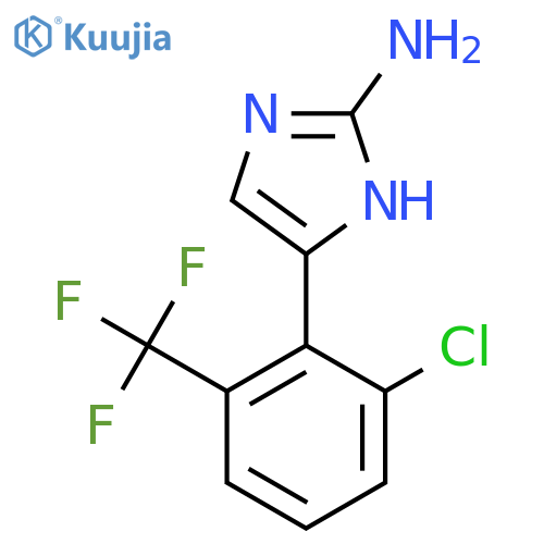 5-2-chloro-6-(trifluoromethyl)phenyl-1H-imidazol-2-amine structure