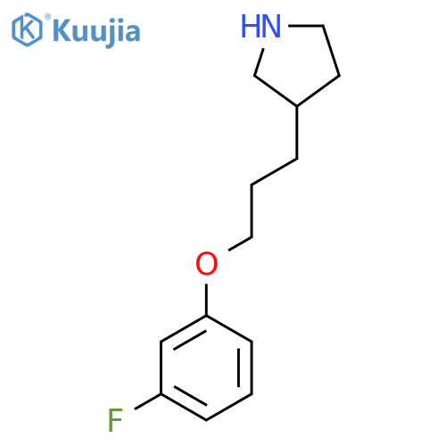 3-3-(3-fluorophenoxy)propylpyrrolidine structure
