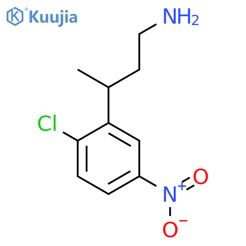 3-(2-chloro-5-nitrophenyl)butan-1-amine structure