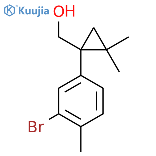 1-(3-bromo-4-methylphenyl)-2,2-dimethylcyclopropylmethanol structure