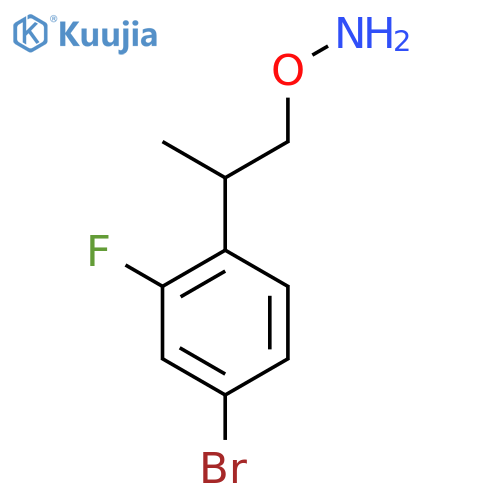 O-2-(4-bromo-2-fluorophenyl)propylhydroxylamine structure