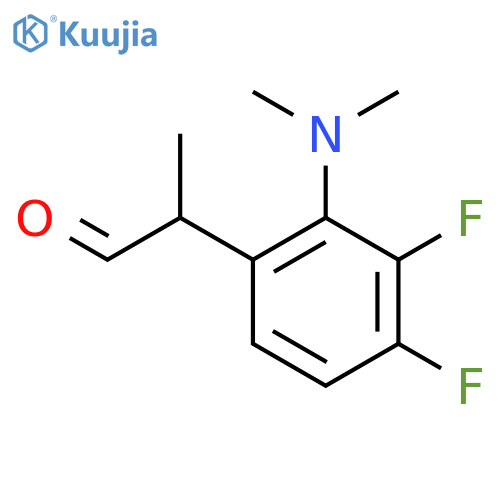 2-2-(dimethylamino)-3,4-difluorophenylpropanal structure