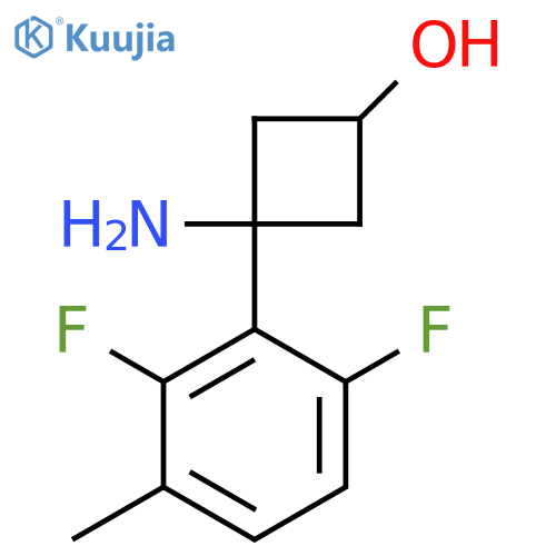 3-amino-3-(2,6-difluoro-3-methylphenyl)cyclobutan-1-ol structure