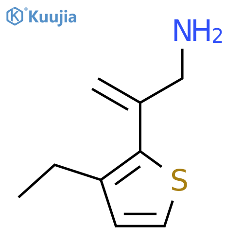 2-(3-ethylthiophen-2-yl)prop-2-en-1-amine structure
