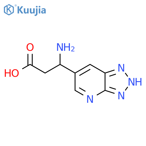 3-amino-3-{3H-1,2,3triazolo4,5-bpyridin-6-yl}propanoic acid structure
