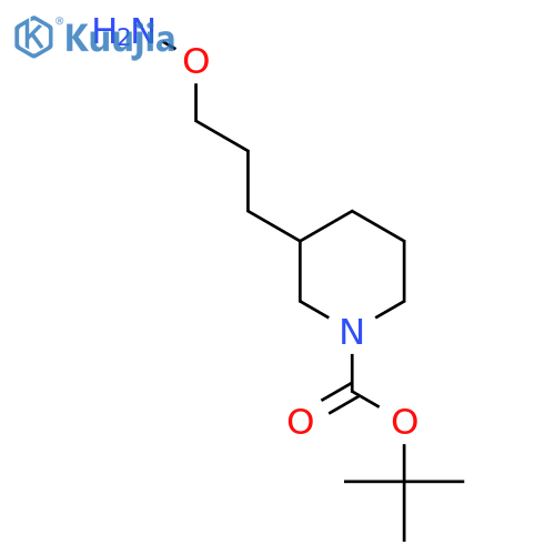 tert-butyl 3-3-(aminooxy)propylpiperidine-1-carboxylate structure