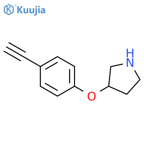 3-(4-ethynylphenoxy)pyrrolidine structure