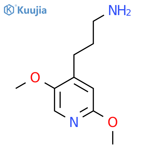 3-(2,5-dimethoxypyridin-4-yl)propan-1-amine structure