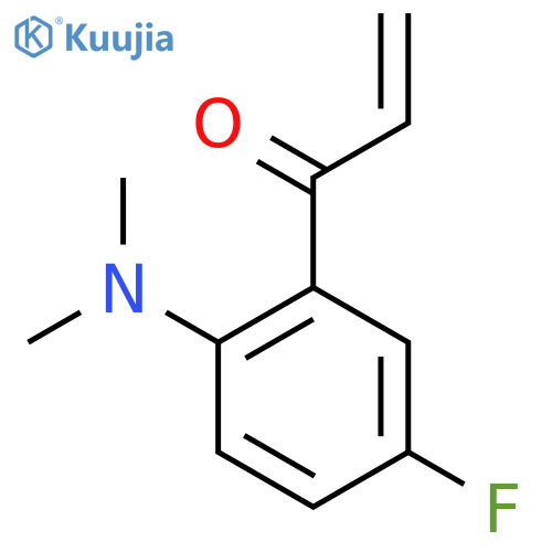 1-2-(dimethylamino)-5-fluorophenylprop-2-en-1-one structure