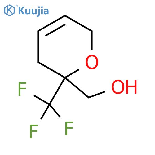 2-(trifluoromethyl)-3,6-dihydro-2H-pyran-2-ylmethanol structure