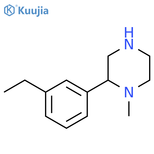 2-(3-ethylphenyl)-1-methylpiperazine structure