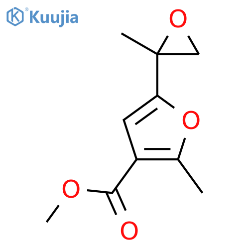 methyl 2-methyl-5-(2-methyloxiran-2-yl)furan-3-carboxylate structure