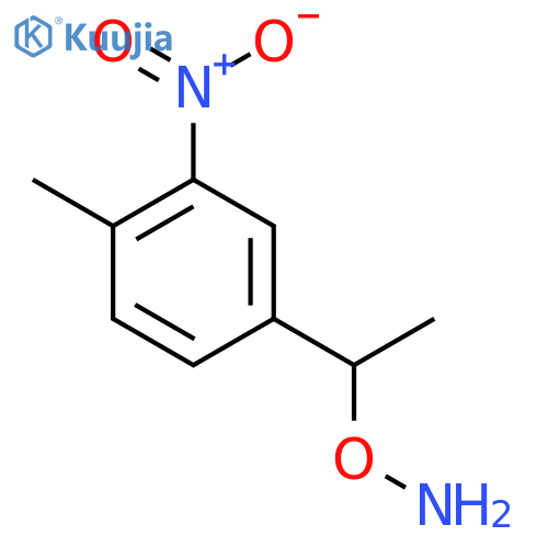 O-1-(4-methyl-3-nitrophenyl)ethylhydroxylamine structure
