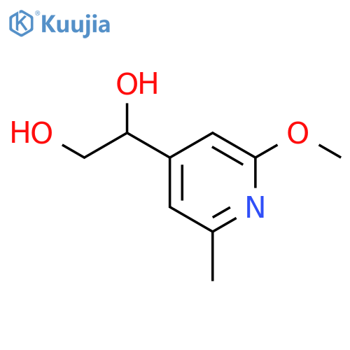 1-(2-methoxy-6-methylpyridin-4-yl)ethane-1,2-diol structure