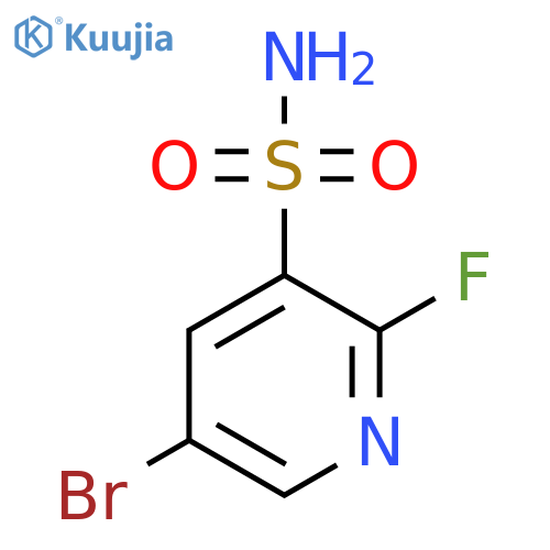 5-bromo-2-fluoropyridine-3-sulfonamide structure