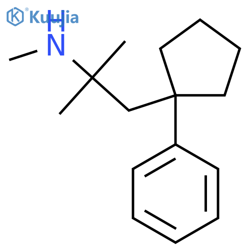 methyl2-methyl-1-(1-phenylcyclopentyl)propan-2-ylamine structure