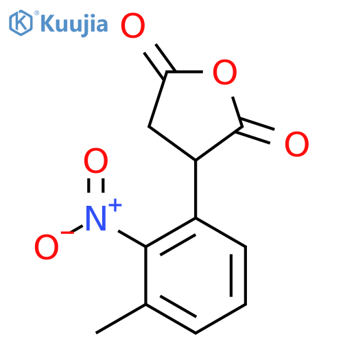 3-(3-methyl-2-nitrophenyl)oxolane-2,5-dione structure