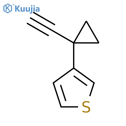 3-(1-ethynylcyclopropyl)thiophene structure