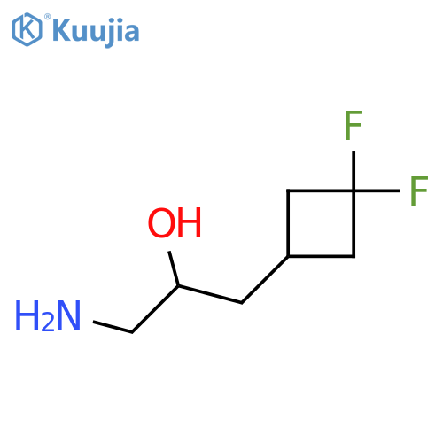 1-amino-3-(3,3-difluorocyclobutyl)propan-2-ol structure
