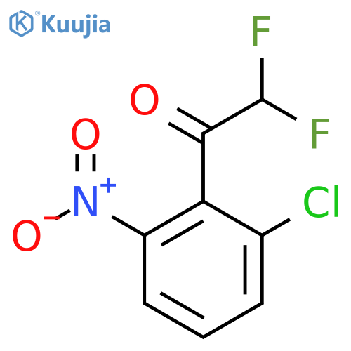 1-(2-chloro-6-nitrophenyl)-2,2-difluoroethan-1-one structure