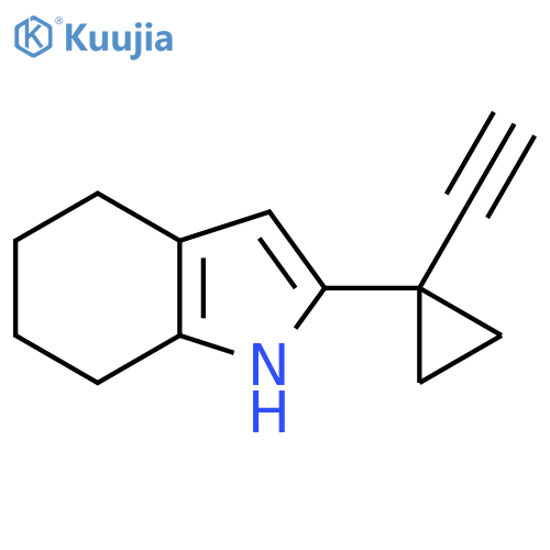 2-(1-ethynylcyclopropyl)-4,5,6,7-tetrahydro-1H-indole structure