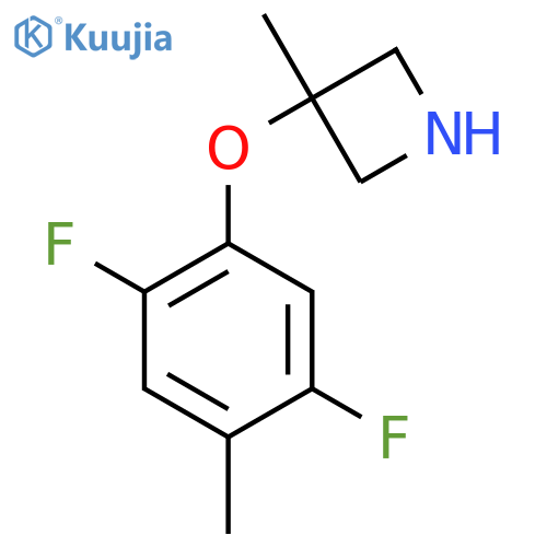 3-(2,5-difluoro-4-methylphenoxy)-3-methylazetidine structure