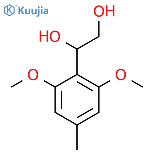 1-(2,6-dimethoxy-4-methylphenyl)ethane-1,2-diol structure