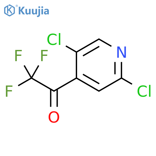 1-(2,5-dichloropyridin-4-yl)-2,2,2-trifluoroethan-1-one structure
