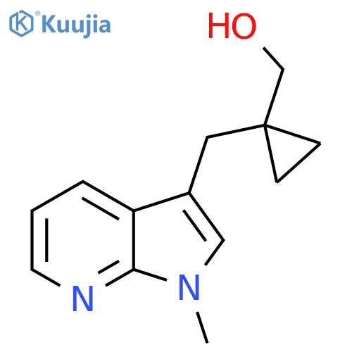 1-({1-methyl-1H-pyrrolo2,3-bpyridin-3-yl}methyl)cyclopropylmethanol structure