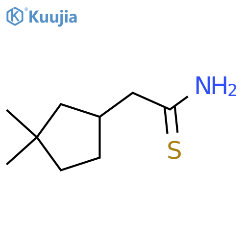 2-(3,3-dimethylcyclopentyl)ethanethioamide structure