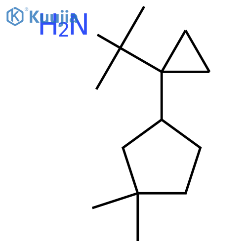 2-1-(3,3-dimethylcyclopentyl)cyclopropylpropan-2-amine structure
