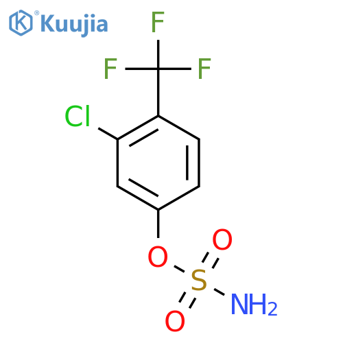 3-chloro-4-(trifluoromethyl)phenyl sulfamate structure