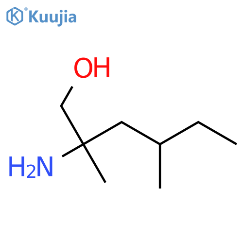 2-amino-2,4-dimethylhexan-1-ol structure