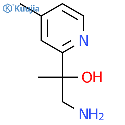 1-amino-2-(4-methylpyridin-2-yl)propan-2-ol structure