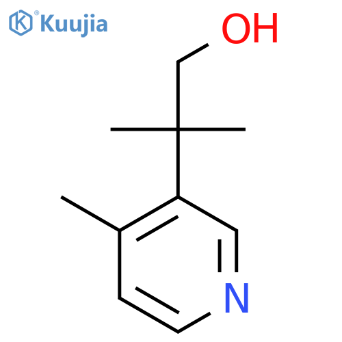 2-methyl-2-(4-methylpyridin-3-yl)propan-1-ol structure