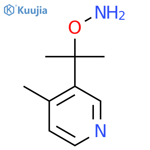 O-2-(4-methylpyridin-3-yl)propan-2-ylhydroxylamine structure