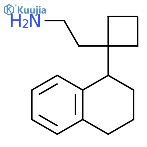 2-1-(1,2,3,4-tetrahydronaphthalen-1-yl)cyclobutylethan-1-amine structure