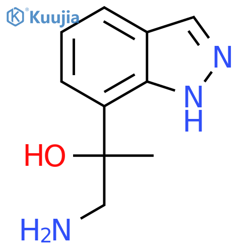 1-amino-2-(1H-indazol-7-yl)propan-2-ol structure