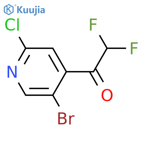 1-(5-bromo-2-chloropyridin-4-yl)-2,2-difluoroethan-1-one structure
