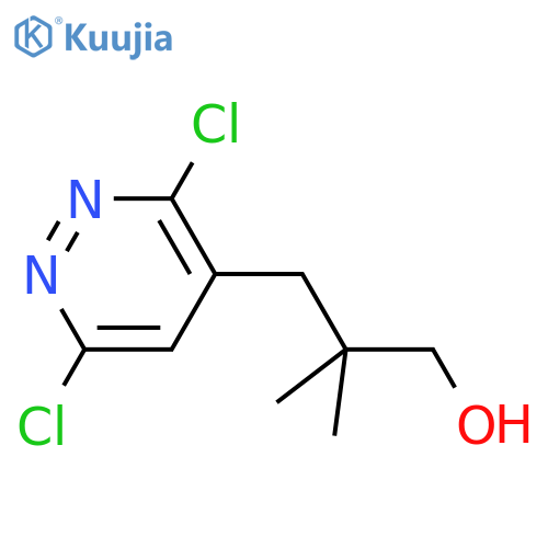 3-(3,6-dichloropyridazin-4-yl)-2,2-dimethylpropan-1-ol structure