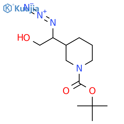 tert-butyl 3-(1-azido-2-hydroxyethyl)piperidine-1-carboxylate structure
