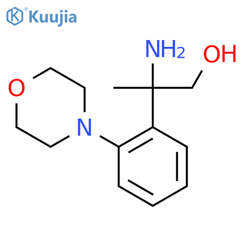 2-amino-2-2-(morpholin-4-yl)phenylpropan-1-ol structure