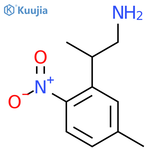 2-(5-methyl-2-nitrophenyl)propan-1-amine structure