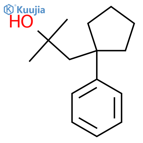 2-methyl-1-(1-phenylcyclopentyl)propan-2-ol structure