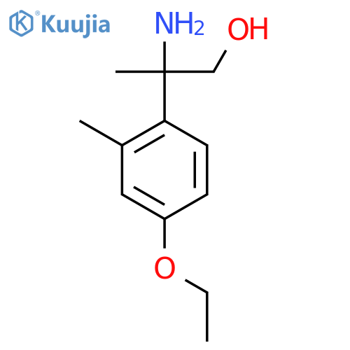 2-amino-2-(4-ethoxy-2-methylphenyl)propan-1-ol structure