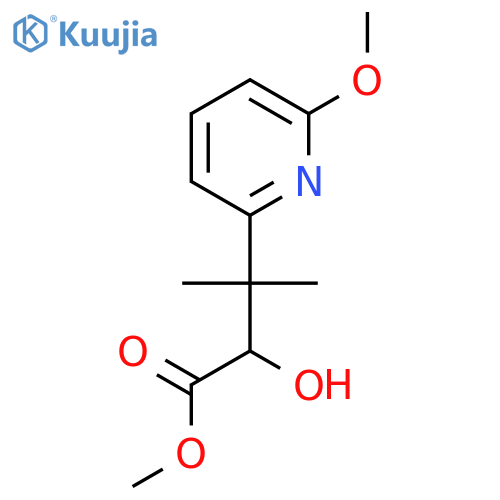 methyl 2-hydroxy-3-(6-methoxypyridin-2-yl)-3-methylbutanoate structure