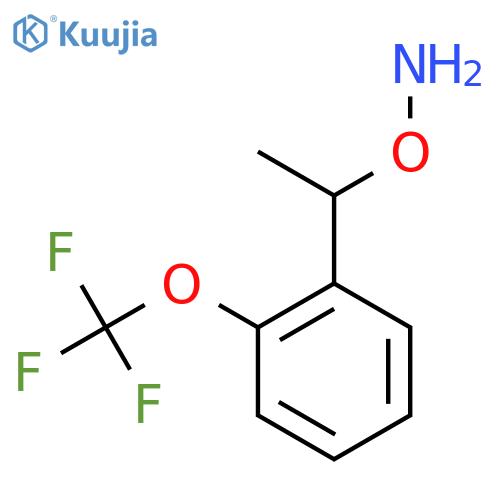 O-{1-2-(trifluoromethoxy)phenylethyl}hydroxylamine structure